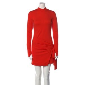 Alexis Long-sleeve Tie Front Bodycon Dress